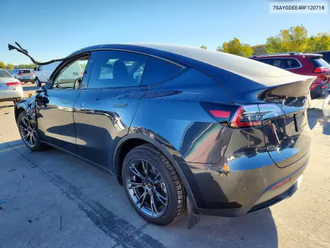 2024 Tesla Model Y VIN 7SAYGDEE4RF120718 фото 2