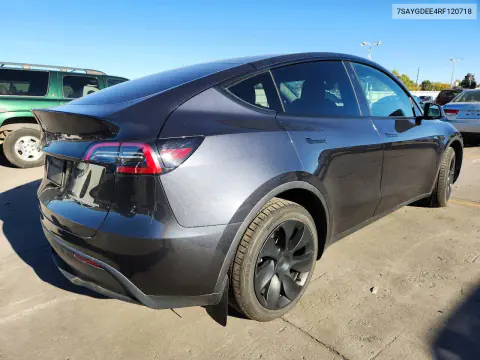 2024 Tesla Model Y VIN 7SAYGDEE4RF120718 фото 3