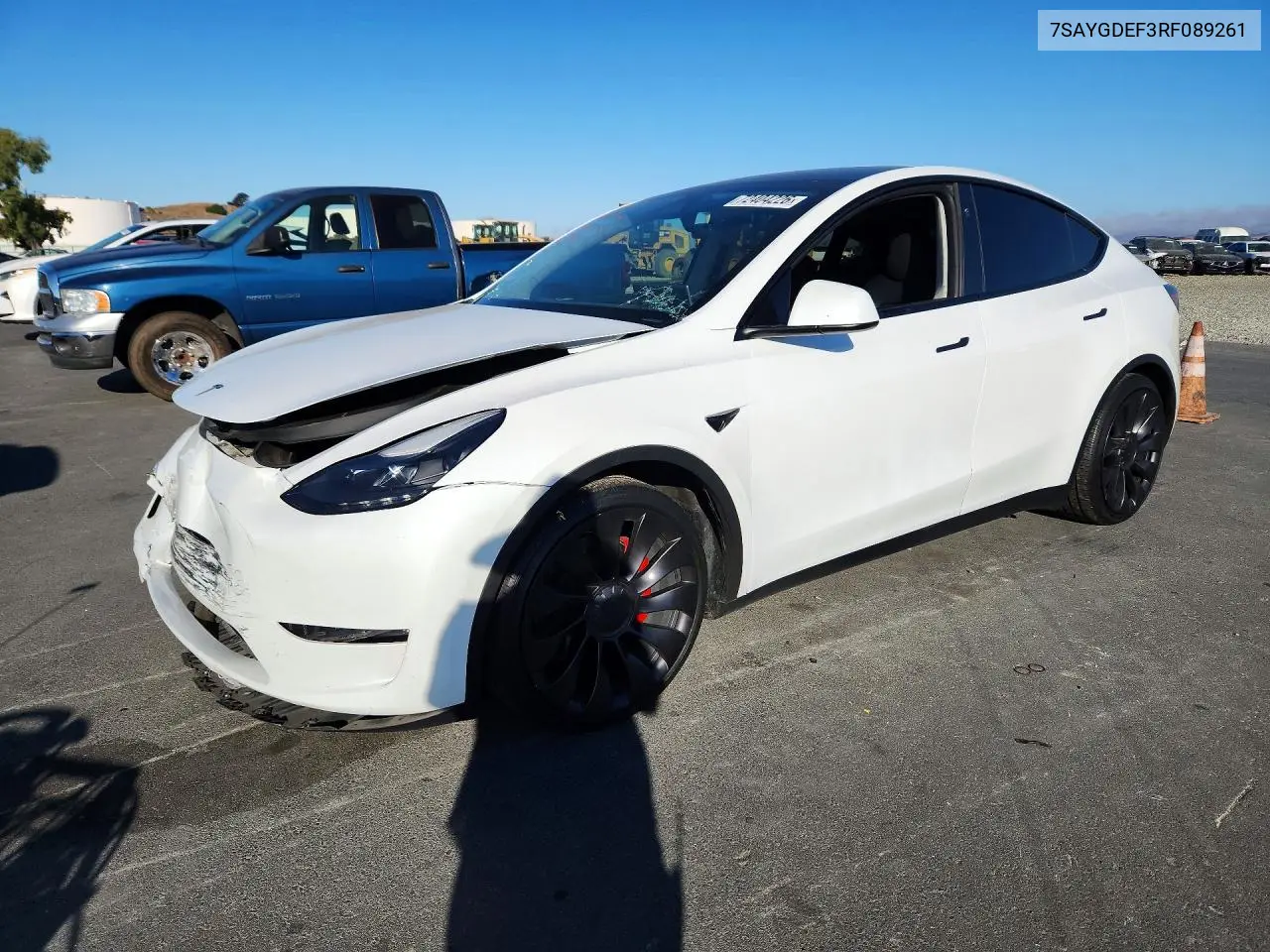 2024 Tesla Model Y VIN 7SAYGDEF3RF089261 фото 1