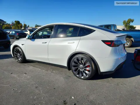 2024 Tesla Model Y VIN 7SAYGDEF3RF089261 фото 2