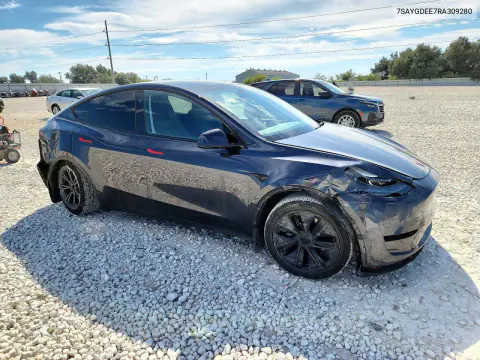 2024 Tesla Model Y VIN 7SAYGDEE7RA309280 фото 4