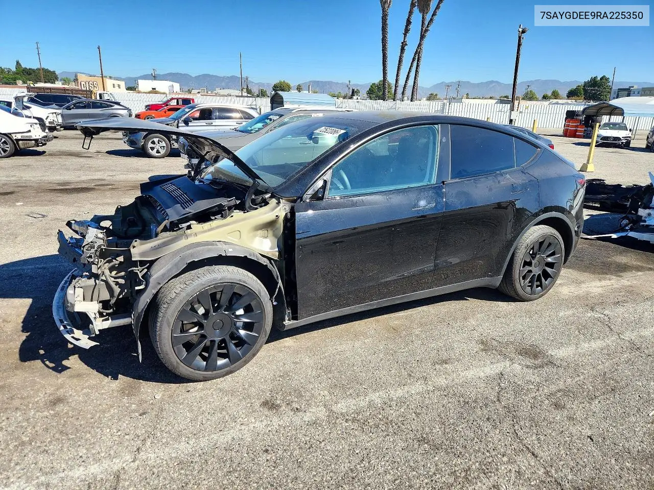 2024 Tesla Model Y VIN 7SAYGDEE9RA225350 фото 1