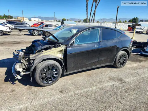 2024 Tesla Model Y VIN 7SAYGDEE9RA225350 фото 1