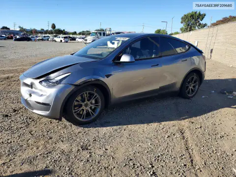 7SAYGAEE3RF209680 — 2024 Tesla Model Y, Передняя часть, фото до ремонта