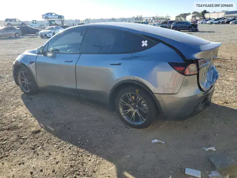 2024 Tesla Model Y VIN 7SAYGAEE3RF209680 фото 2