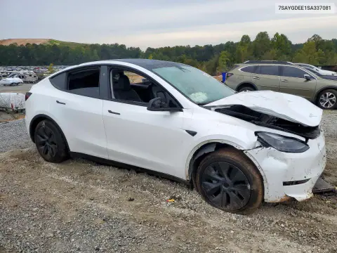 2025 Tesla Model Y VIN 7SAYGDEE1SA337081 фото 4