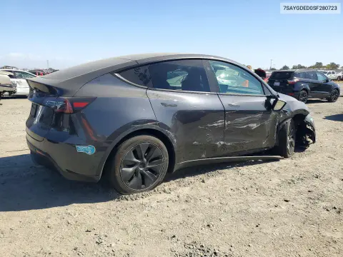 2025 Tesla Model Y VIN 7SAYGDED0SF280723 фото 3