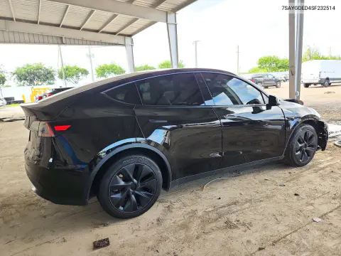 2025 Tesla Model Y VIN 7SAYGDED4SF232514 фото 3