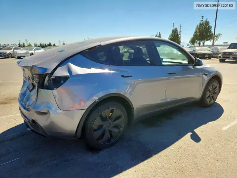 2025 Tesla Model Y VIN 7SAYGDED9SF320183 фото 3