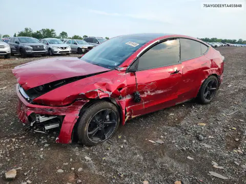 7SAYGDEE9TA455848 — 2026 Tesla Model Y, Сторона, фото до ремонта
