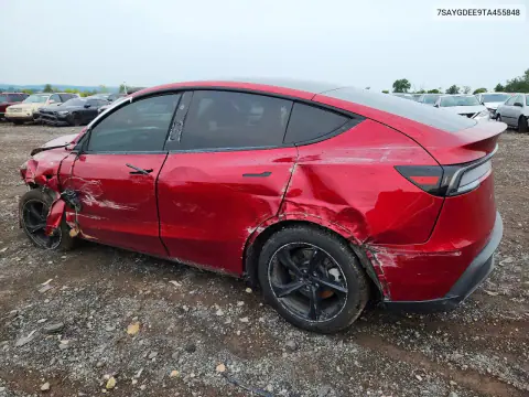 2026 Tesla Model Y VIN 7SAYGDEE9TA455848 фото 2