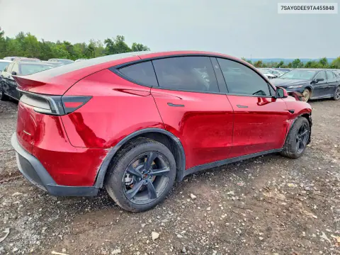 2026 Tesla Model Y VIN 7SAYGDEE9TA455848 фото 3