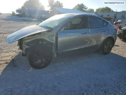 7SAYGDED8TF631315 — 2026 Tesla Model Y, Передняя часть, фото до ремонта