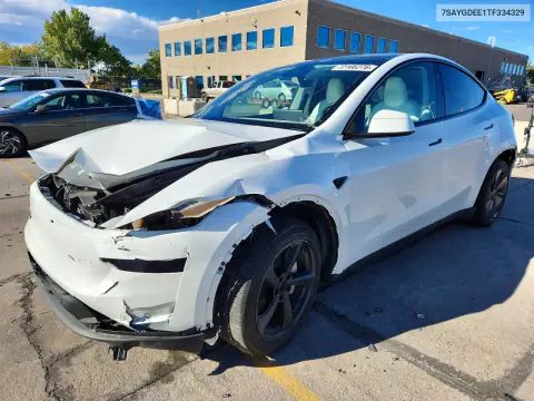 7SAYGDEE1TF334329 — 2026 Tesla Model Y, Передняя часть, фото до ремонта