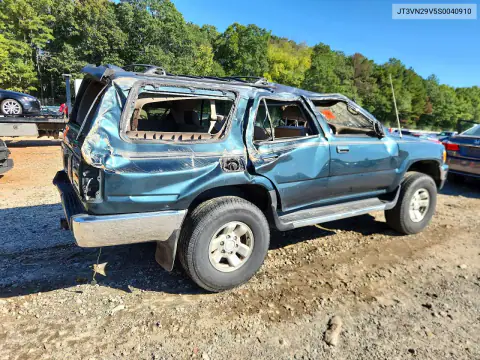 JT3VN29V5S0040910 — 1995 Toyota 4RUNNER, фото 3 с аукциона Copart, Переворот