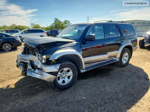 JT3HN87R220380781 — 2002 Toyota 4RUNNER, Передняя часть, фото до ремонта