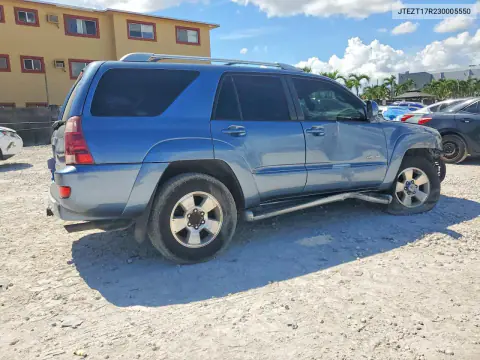 2003 Toyota 4Runner Limited VIN JTEZT17R230005550 фото 3