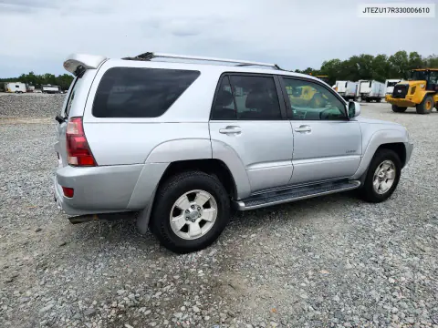 2003 Toyota 4Runner Limited VIN JTEZU17R330006610 фото 3