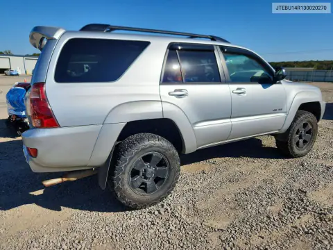 2003 Toyota 4Runner Sr5 VIN JTEBU14R130020270 фото 3