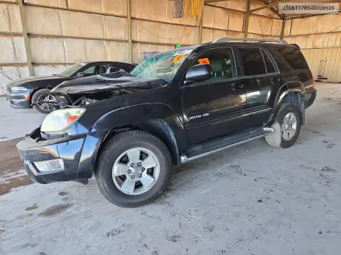 JTEBT17R648008939 — 2004 Toyota 4RUNNER, Передняя часть, фото до ремонта