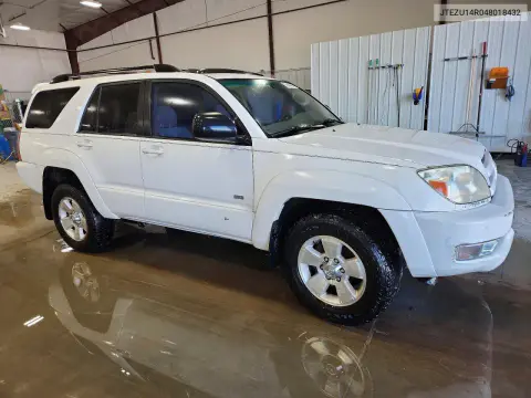 2004 Toyota 4Runner Sr5 VIN JTEZU14R048018432 фото 4
