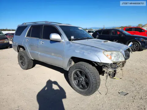 2004 Toyota 4Runner Sport Edition VIN JTEBT14R448008751 фото 4