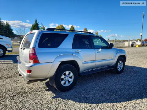 2004 Toyota 4Runner Sr5 VIN JTEBU14R848016123 фото 3