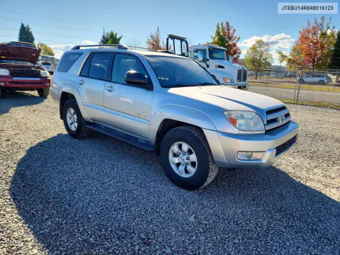 2004 Toyota 4Runner Sr5 VIN JTEBU14R848016123 фото 4