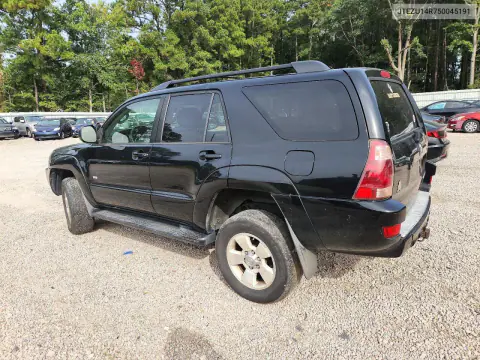2005 Toyota 4Runner Sr5 VIN JTEZU14R750045191 фото 2