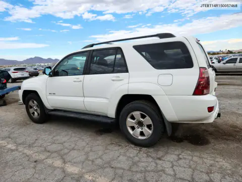 2005 Toyota 4Runner Sr5 VIN JTEBT14R150057468 фото 2