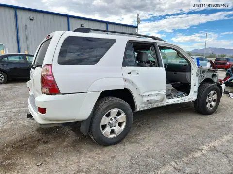 2005 Toyota 4Runner Sr5 VIN JTEBT14R150057468 фото 3