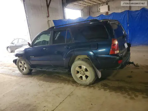 2005 Toyota 4Runner Sr5 VIN JTEBU14R058037467 фото 2