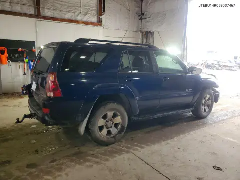 2005 Toyota 4Runner Sr5 VIN JTEBU14R058037467 фото 3