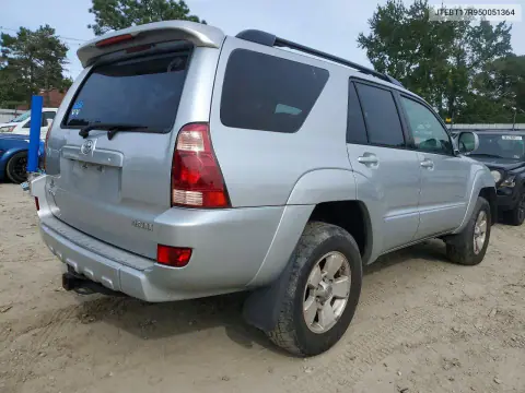 2005 Toyota 4Runner Limited VIN JTEBT17R950051364 фото 3