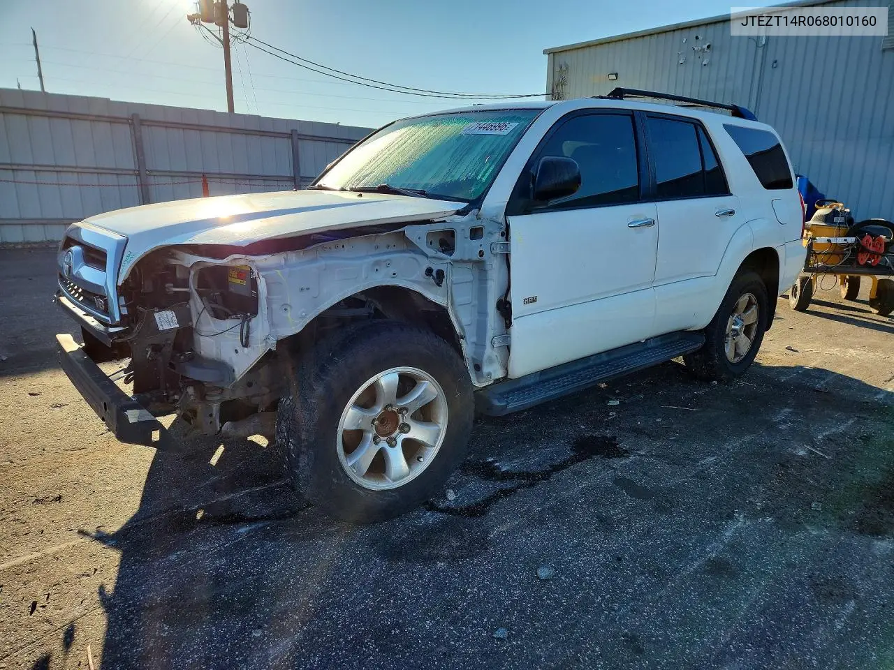 2006 Toyota 4Runner Sr5 VIN JTEZT14R068010160 фото 1