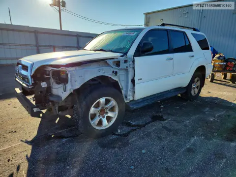 JTEZT14R068010160 — 2006 Toyota 4RUNNER, Передняя часть, фото до ремонта