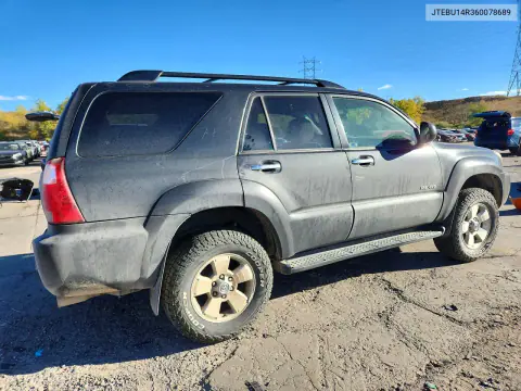 2006 Toyota 4Runner Sr5 VIN JTEBU14R360078689 фото 3