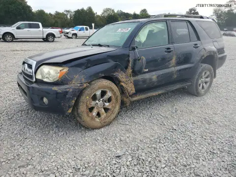 JTEBT17R570066284 — 2007 Toyota 4RUNNER, Передняя часть, фото до ремонта