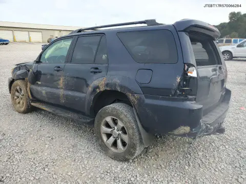 2007 Toyota 4Runner Limited VIN JTEBT17R570066284 фото 2