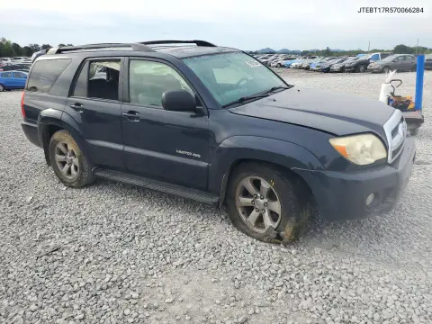 2007 Toyota 4Runner Limited VIN JTEBT17R570066284 фото 4