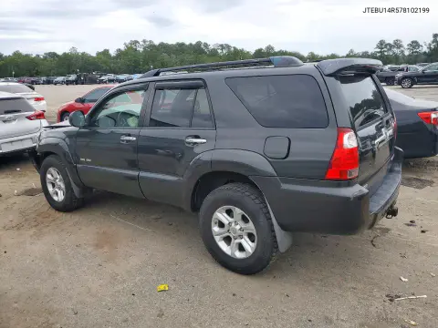 2007 Toyota 4Runner Sr5 VIN JTEBU14R578102199 фото 2