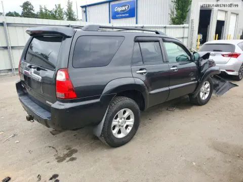 2007 Toyota 4Runner Sr5 VIN JTEBU14R578102199 фото 3