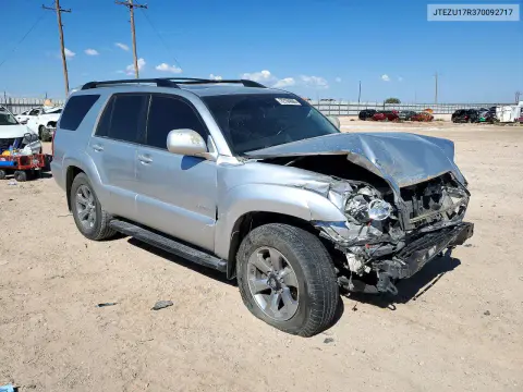 2007 Toyota 4Runner Limited VIN JTEZU17R370092717 фото 4