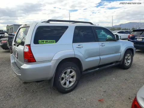 2007 Toyota 4Runner Sport Edition VIN JTEZU14R870091034 фото 3