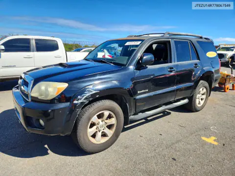 JTEZU14R778067549 — 2007 Toyota 4RUNNER, Задняя часть, фото до ремонта