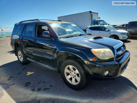 2007 Toyota 4Runner Sr5 VIN JTEZU14R778067549 фото 4