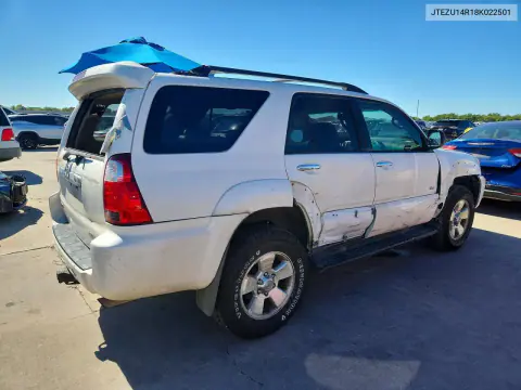 2008 Toyota 4Runner Sr5 VIN JTEZU14R18K022501 фото 3