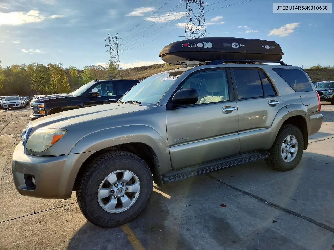 2008 Toyota 4Runner Sr5 4D Suv 4 VIN JTEBU14R58K010630 фото 1