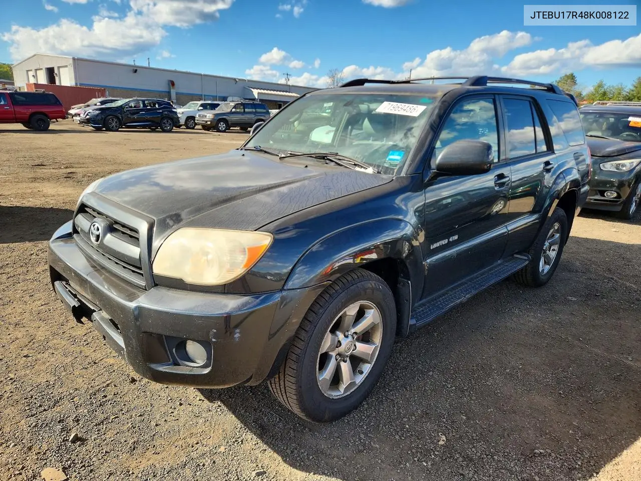 2008 Toyota 4Runner Limited VIN JTEBU17R48K008122 фото 1