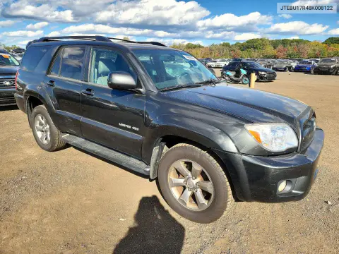 2008 Toyota 4Runner Limited VIN JTEBU17R48K008122 фото 4